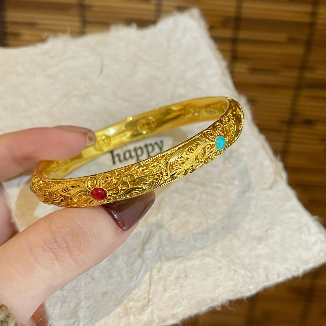 「升级版」1112新中式花丝皇后手镯典雅大气温婉贵气