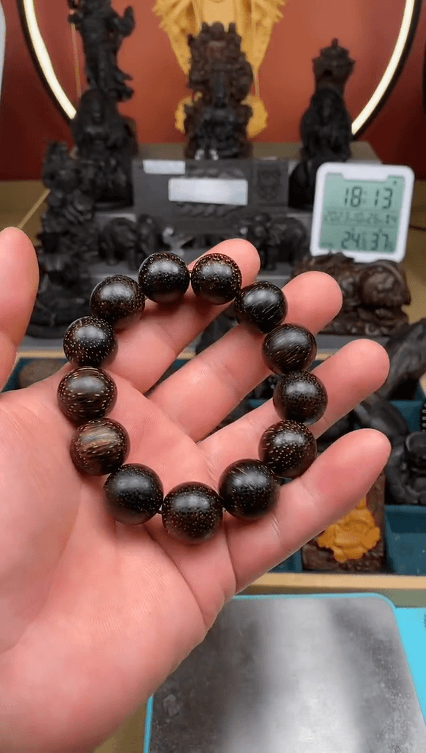 【闪购商品】雕刻木材文莱1.8手串