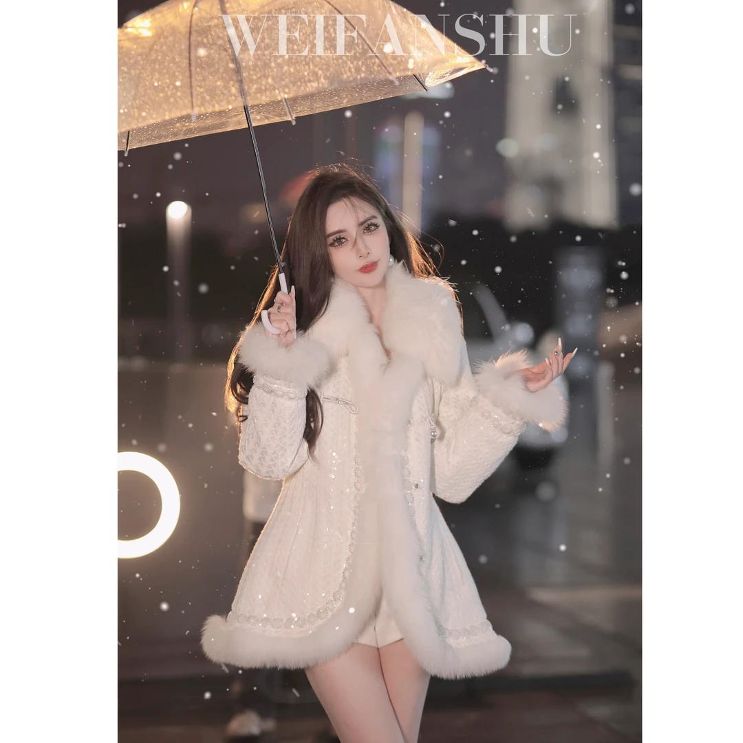 WEIFANSHU/魏凡舒【冬日华夫格】外套