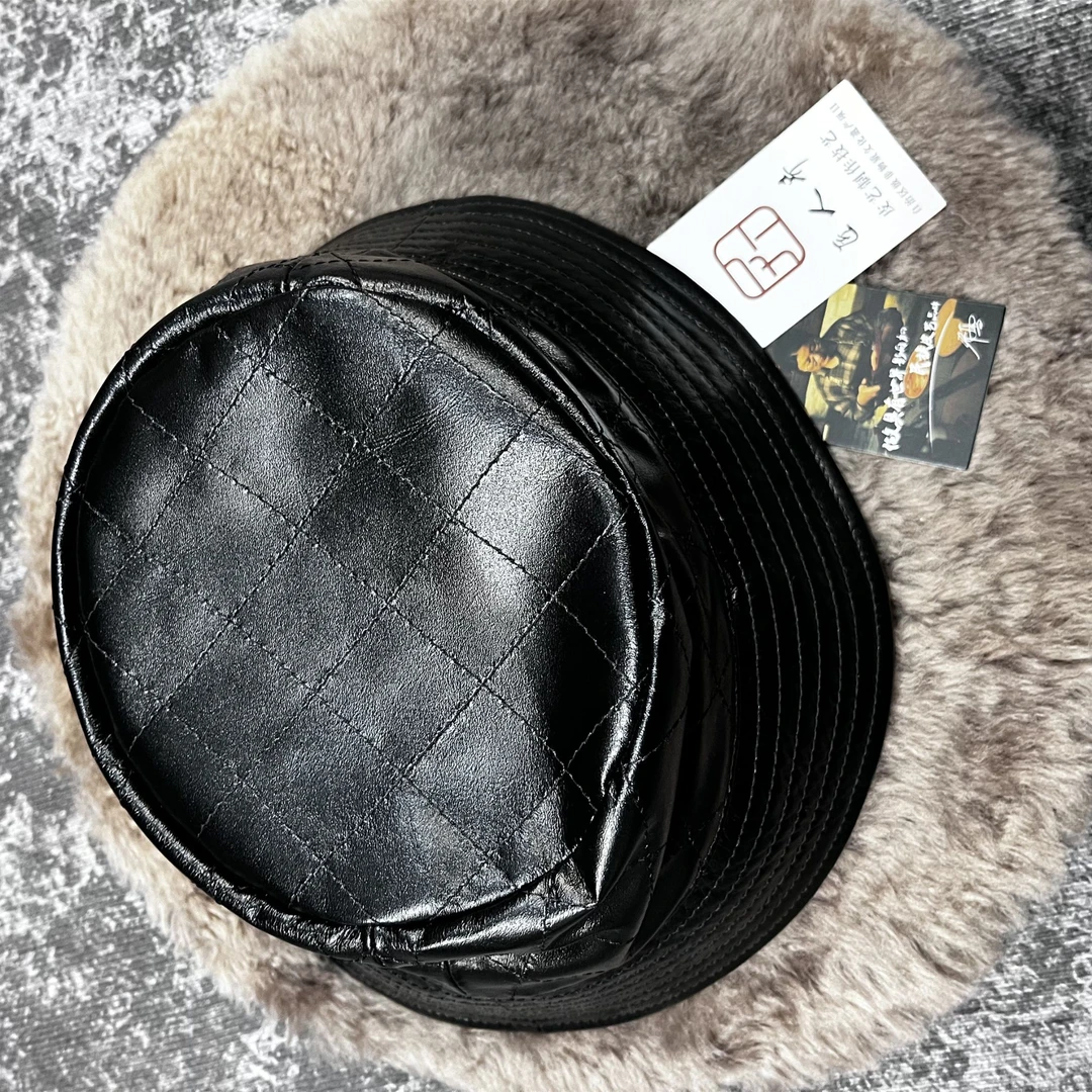 【渔夫帽】女士时尚百搭黑色经典均码小香风可爱风中号渔夫帽