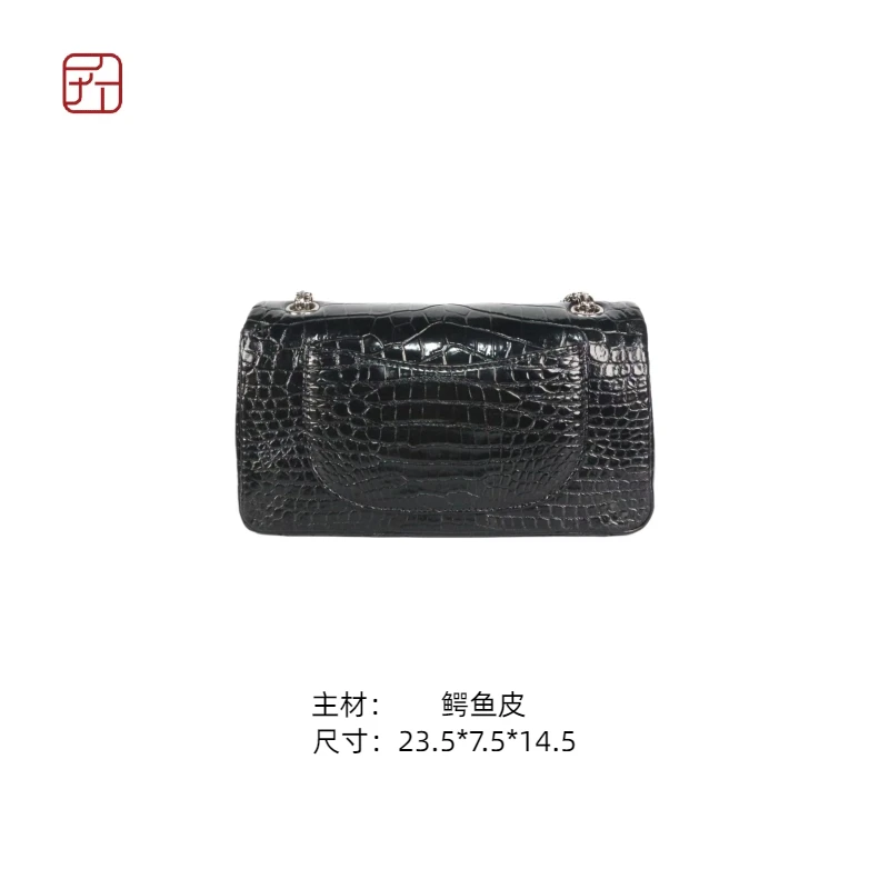 匠人乔皮具【C 鳄鱼小香 】时尚百搭潮流女士真皮单肩斜挎包