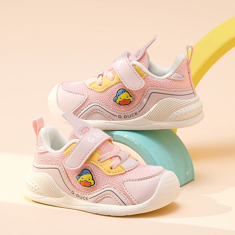 小黄鸭25春宝宝学步鞋幼儿小童防滑步前鞋网面透气稳步鞋软底夏季