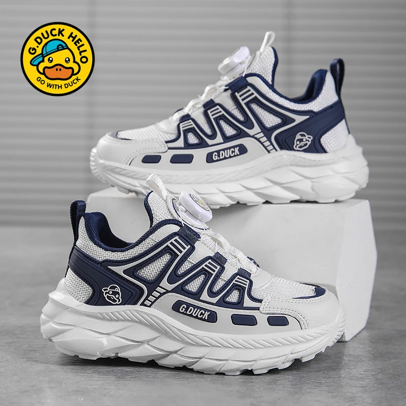 小黄鸭25春新款中大童百搭运动鞋透气网面减震软底运动鞋网面童鞋