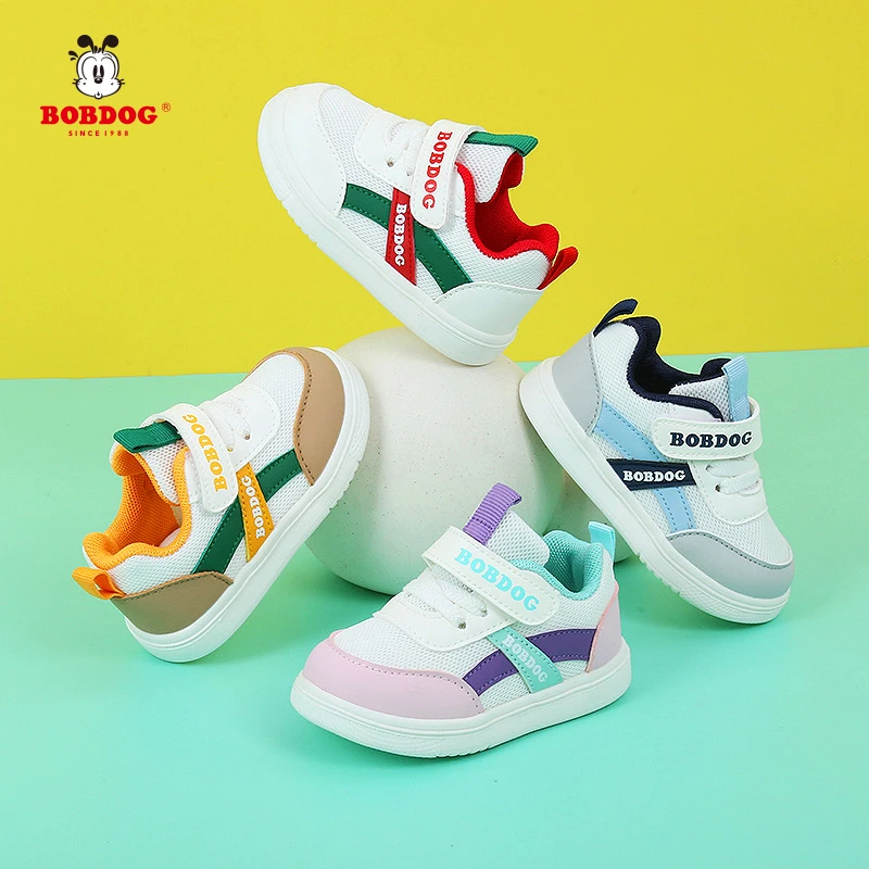 BABUDOG/巴布豆宝宝防滑网面机能鞋婴幼儿1-3岁透气新软底学步鞋