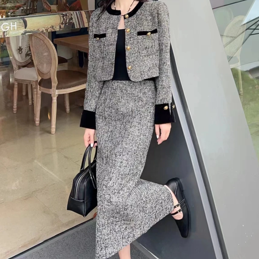 【诗语专属】CHICHY小香风秋冬套装CB9B006234