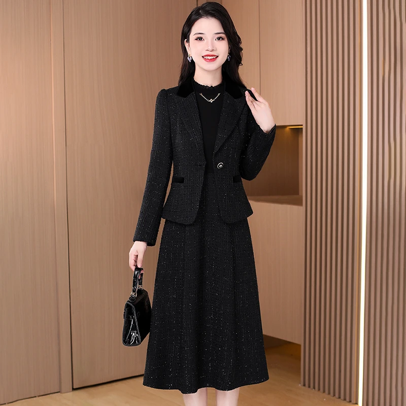 【可蓓儿】欧货时尚小香风套装2025新款秋冬洋气贵夫人女神范妈妈装