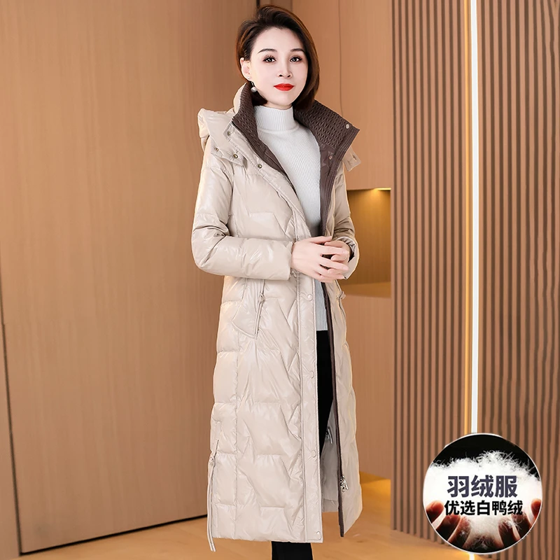 2024年新款女装羽绒服女秋冬2024新款时尚洋气白鸭绒平湖高端奢华