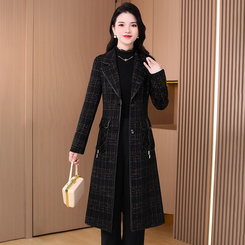 【可蓓儿】高端双面穿时尚毛呢外套女2025新款秋冬季时尚洋气妈妈装