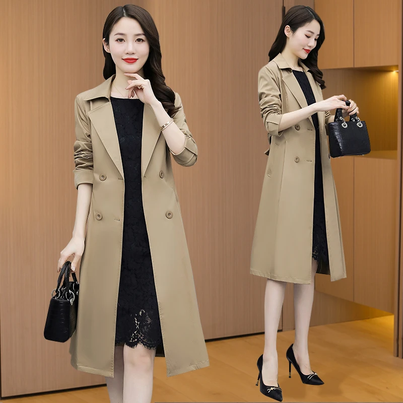 【可蓓儿】2025年新款女装杭州意法风衣春秋2025新款洋气女士妈妈装