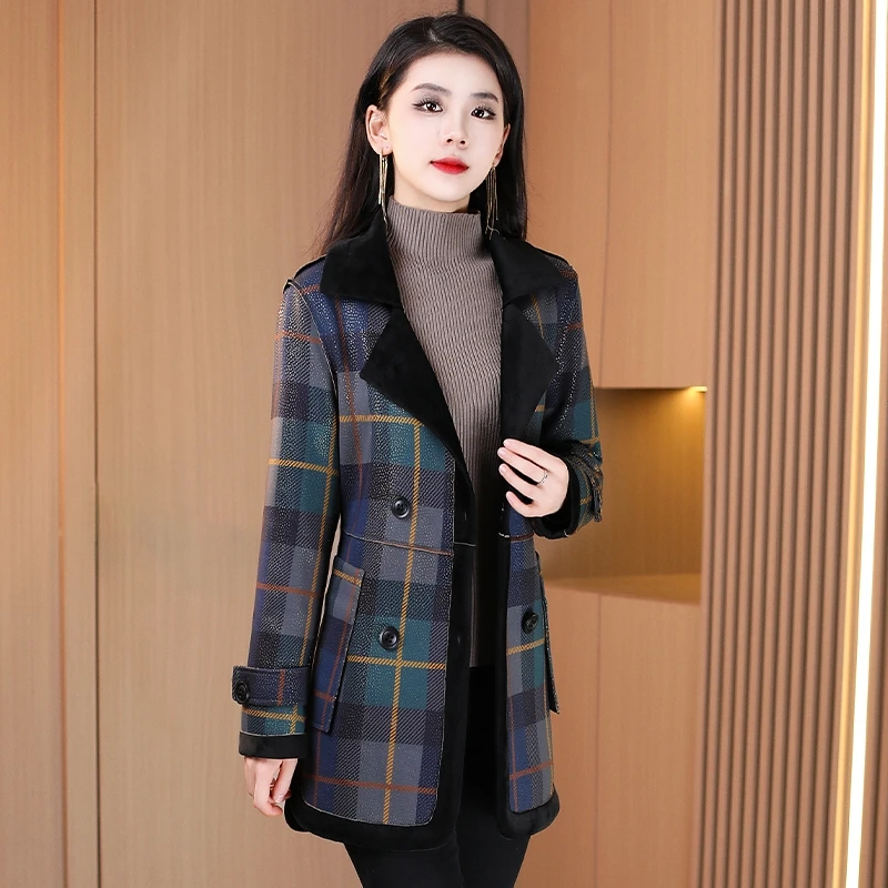 【可蓓儿】嘉兴小香风毛呢外套女士2025新款冬季高端中长款贵妈妈装