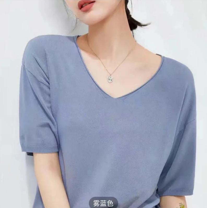 气质短袖上衣MUZI2022007976