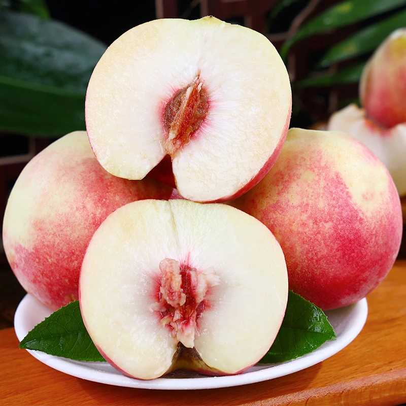 【自然搭档】山东金秋红水蜜桃净重3斤/4.5斤新鲜当季水果 软硬两吃