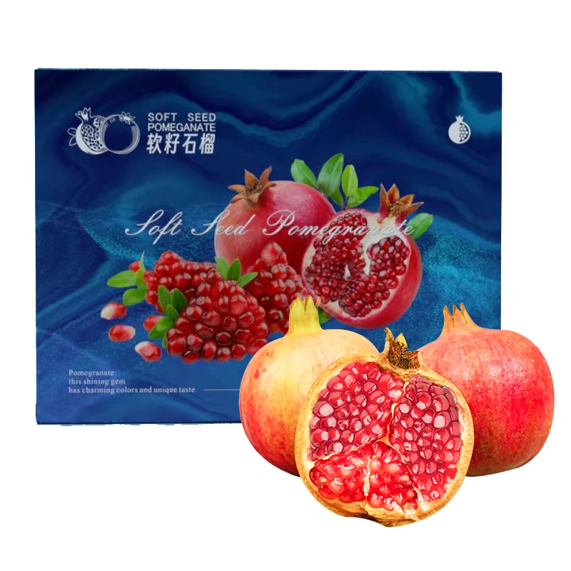 【玉希专属】四川会理软籽石榴6枚礼盒装特大果 单果450g+顺丰发货