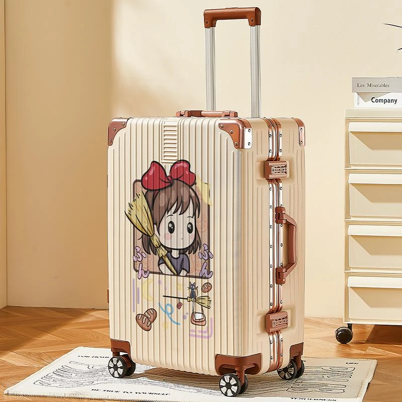 FAVMARTHA2023新款行李箱女铝框拉杆箱子万向轮学生住校旅行箱耐