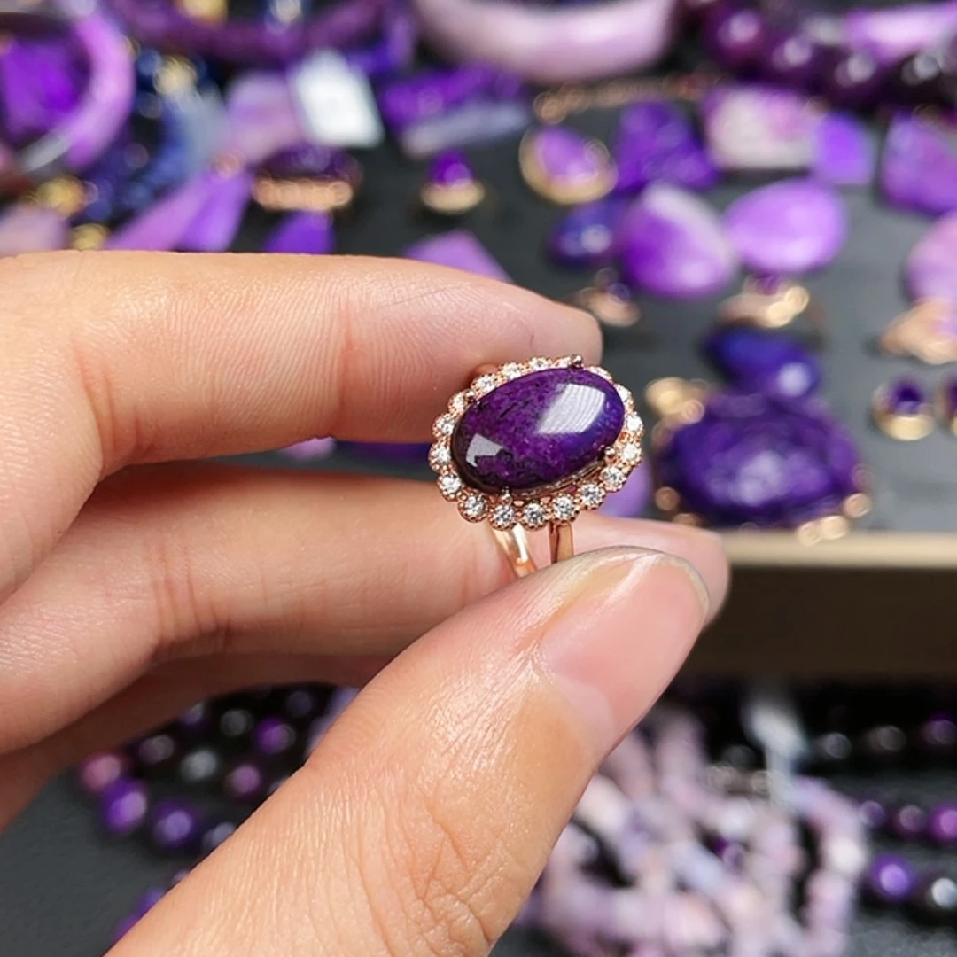 【闪购商品】苏纪石（舒俱来）戒指银S925镶嵌