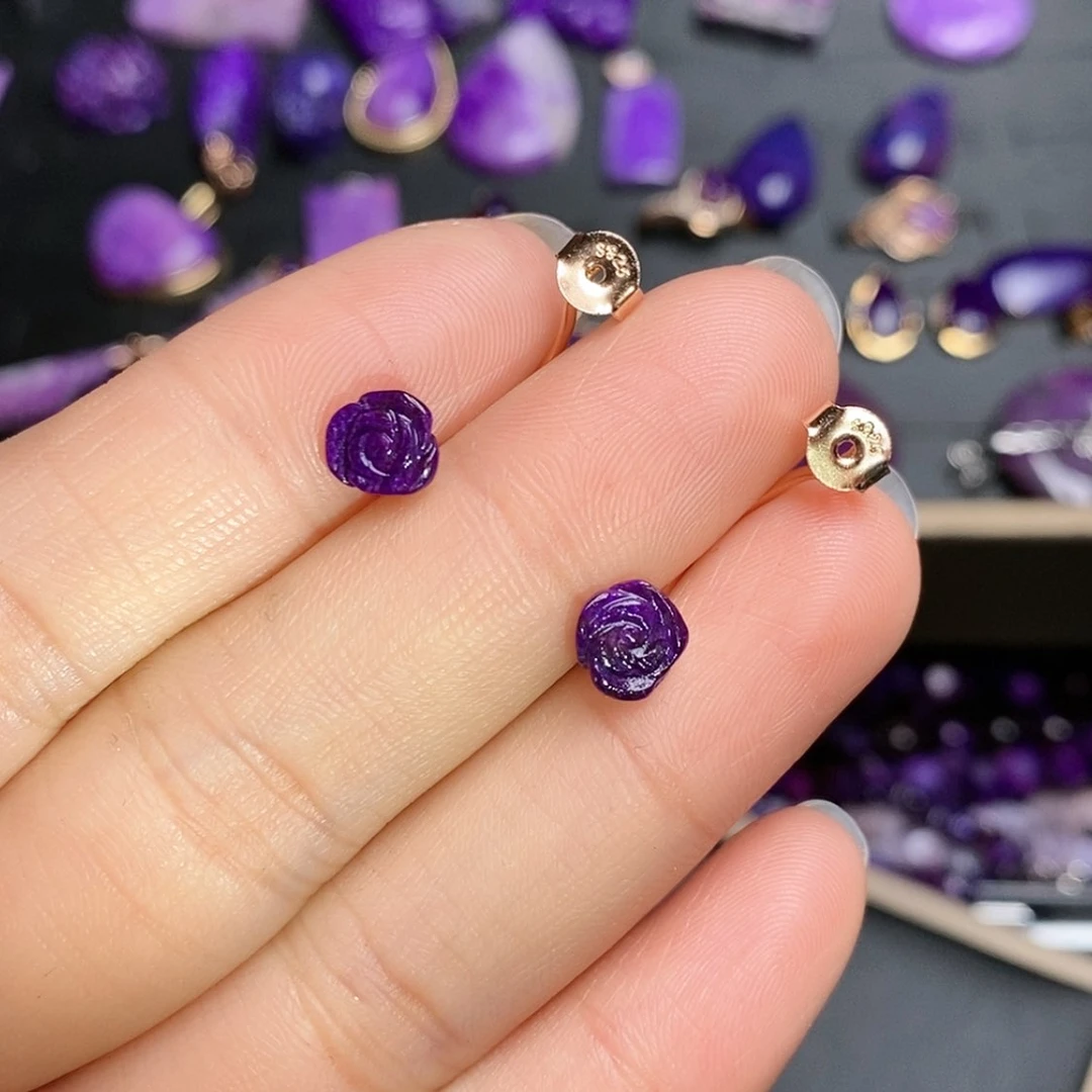 【闪购商品】苏纪石（舒俱来）耳堵银S925镶嵌