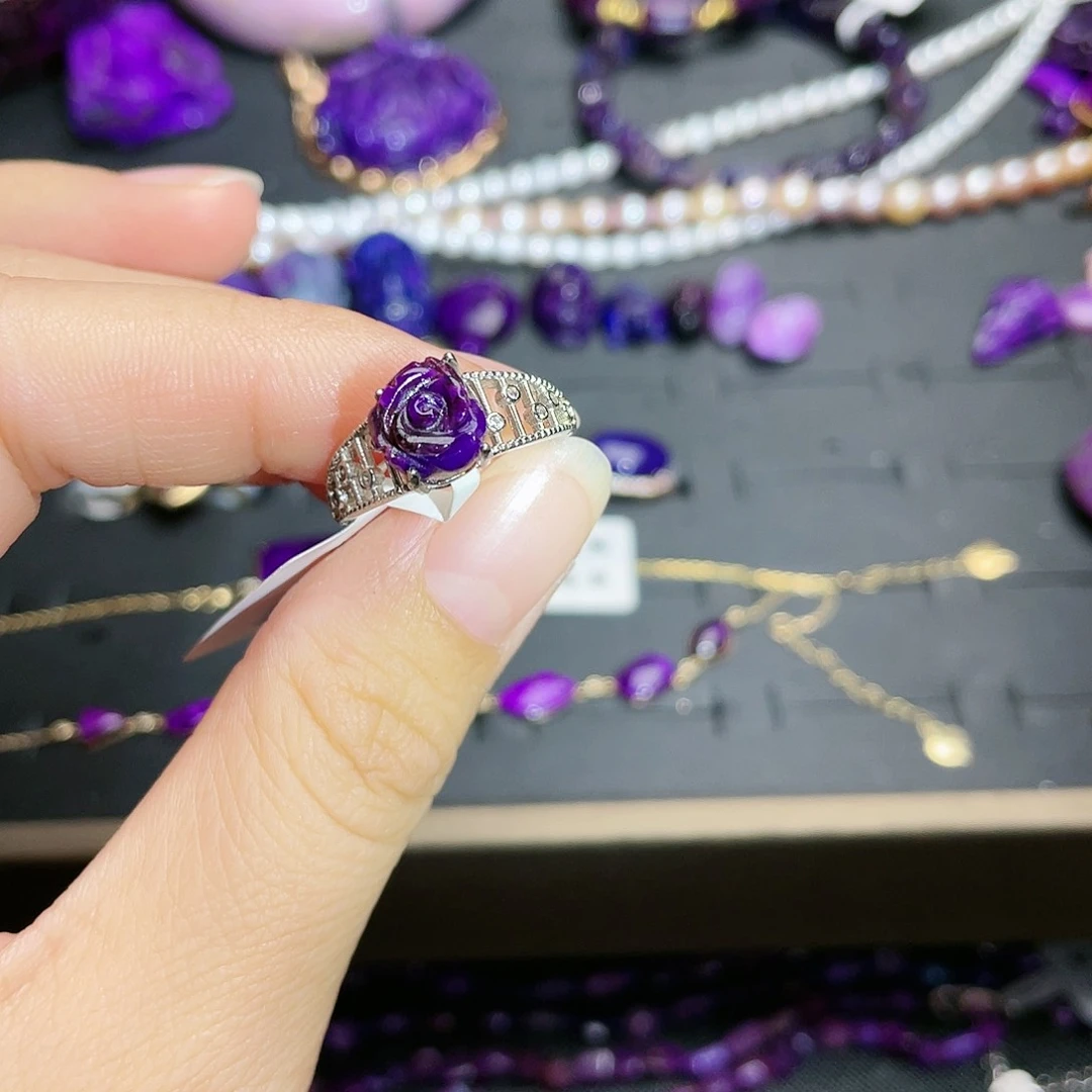 苏纪石（舒俱来）戒指银S925镶嵌