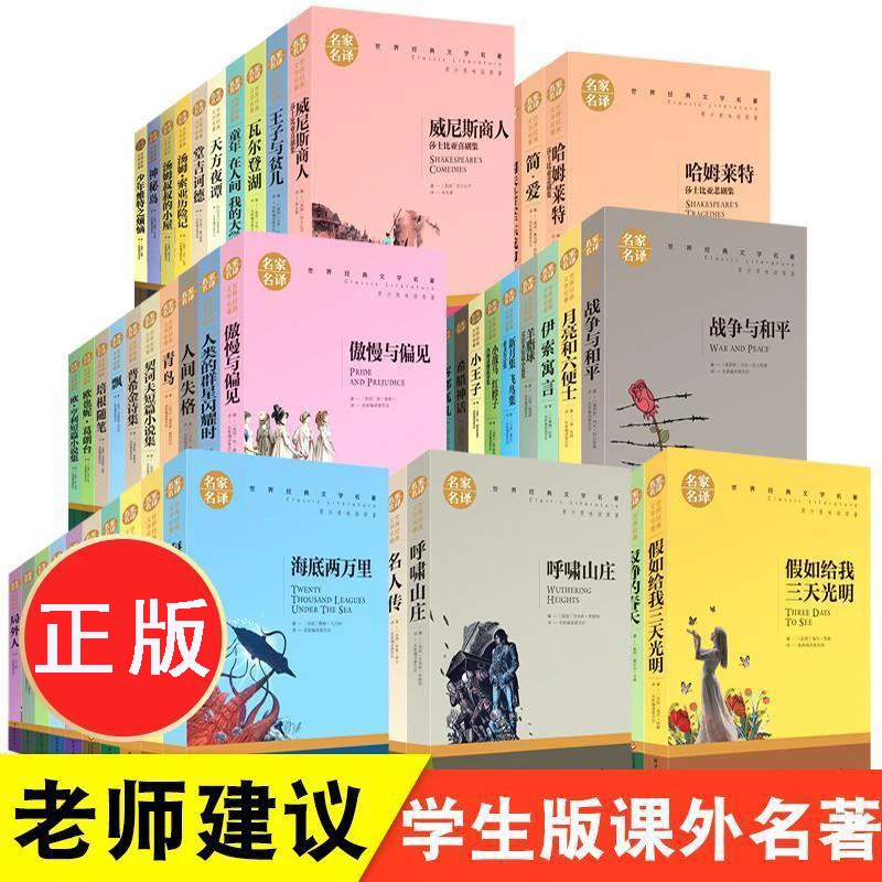 世界名著正版海底两万里简爱钢铁爱的教育中小学生阅读单本任选