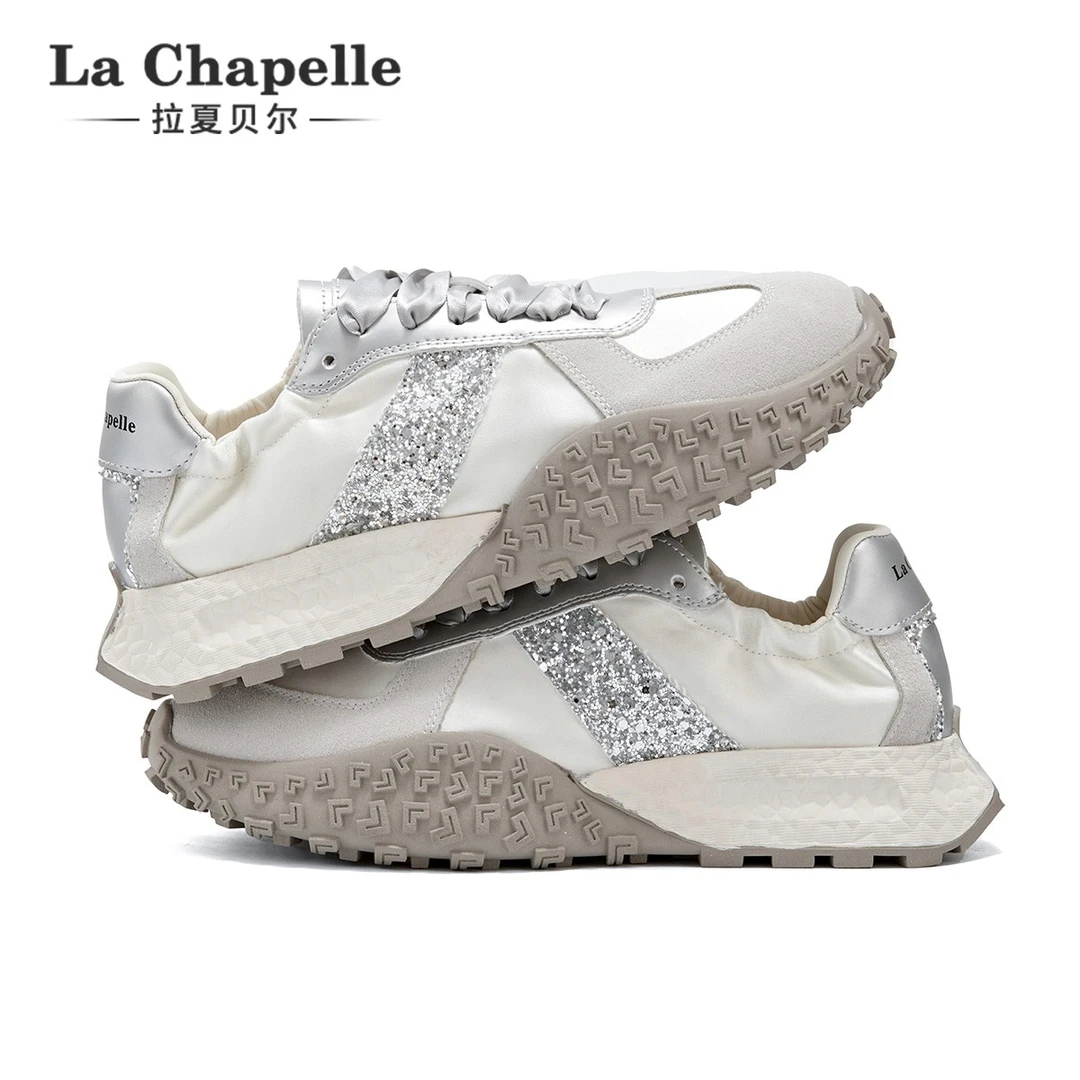 拉夏贝尔德训鞋女2025年春季新款时尚百搭软底防滑轻薄透气休闲鞋