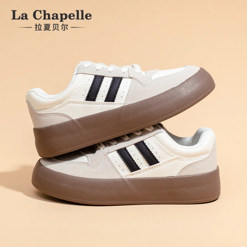 A012BR拉夏贝尔复古德训鞋秋季百搭休闲板鞋