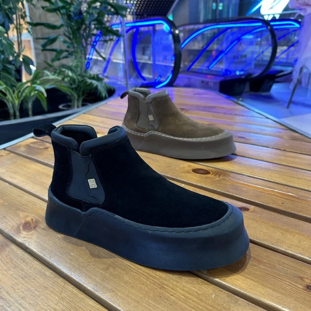 马丁靴平跟厚款低跟英伦休闲鞋秋冬靴子厚底百搭棉鞋79169