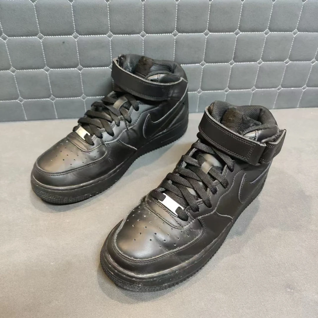 42码/90新/捡漏/AF1 空军 黑武士 中帮/无原盒/运动鞋/球鞋/潮鞋