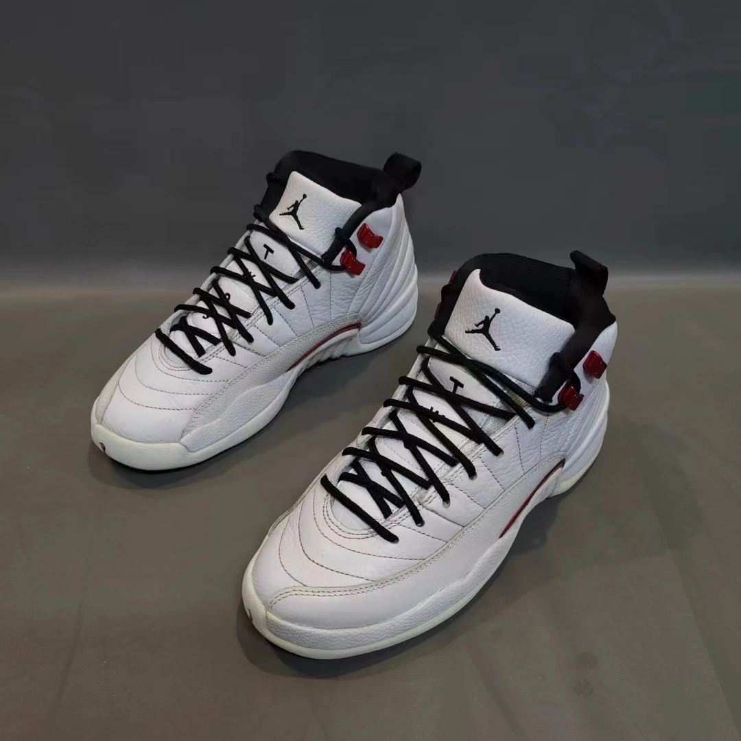 37.5码/93新/捡漏/AJ12 白红 高帮/GS无原盒/球鞋/潮鞋/运动鞋