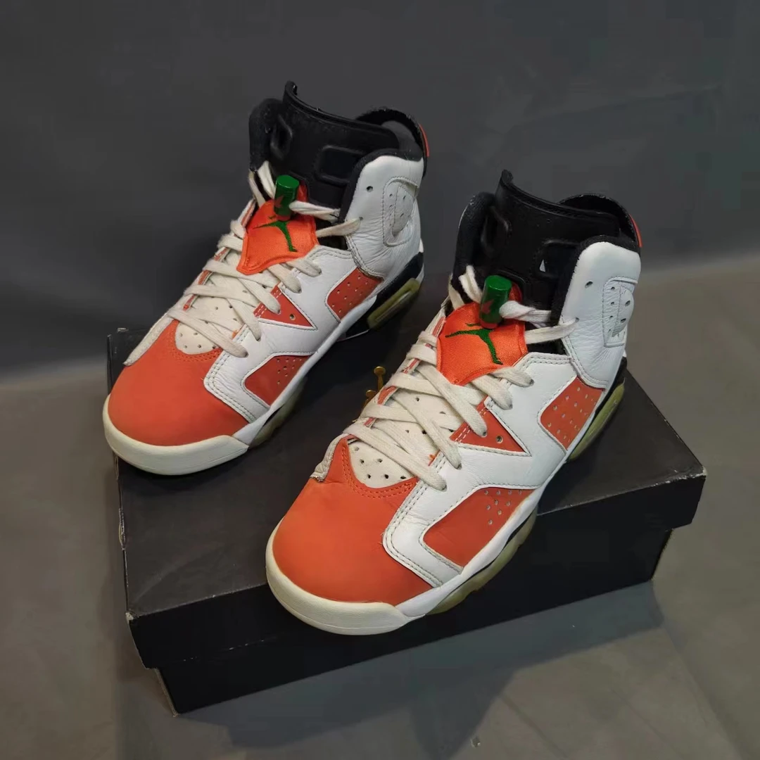 36.5码/93新/公价1999/AJ6 x Gatorade 白橙/原盒/球鞋/潮鞋/运动