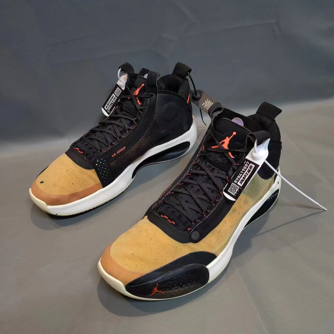 45码/90新/AJ34 咖啡棕/无原盒/运动鞋/实战鞋/篮球鞋1809