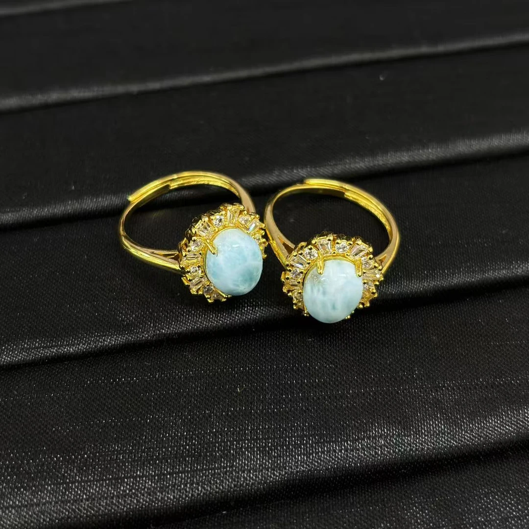 海纹石蛋面戒指*多样性单个发货