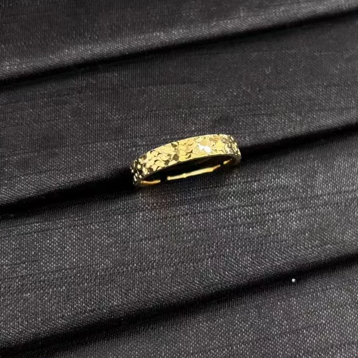 足银银制品 足银戒指镀24k*（多样性单个发货）