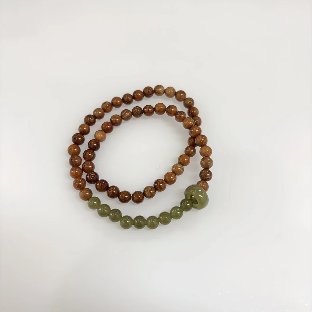 库克和田玉双圈手串*多样性单个发货