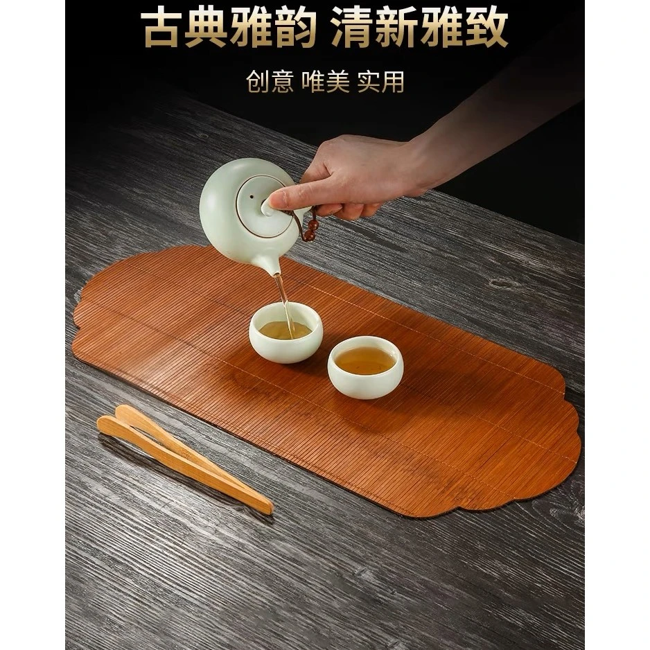【得闲一日】【得闲一日】新中式竹编茶席国风古典桌垫茶垫禅意茶盘垫