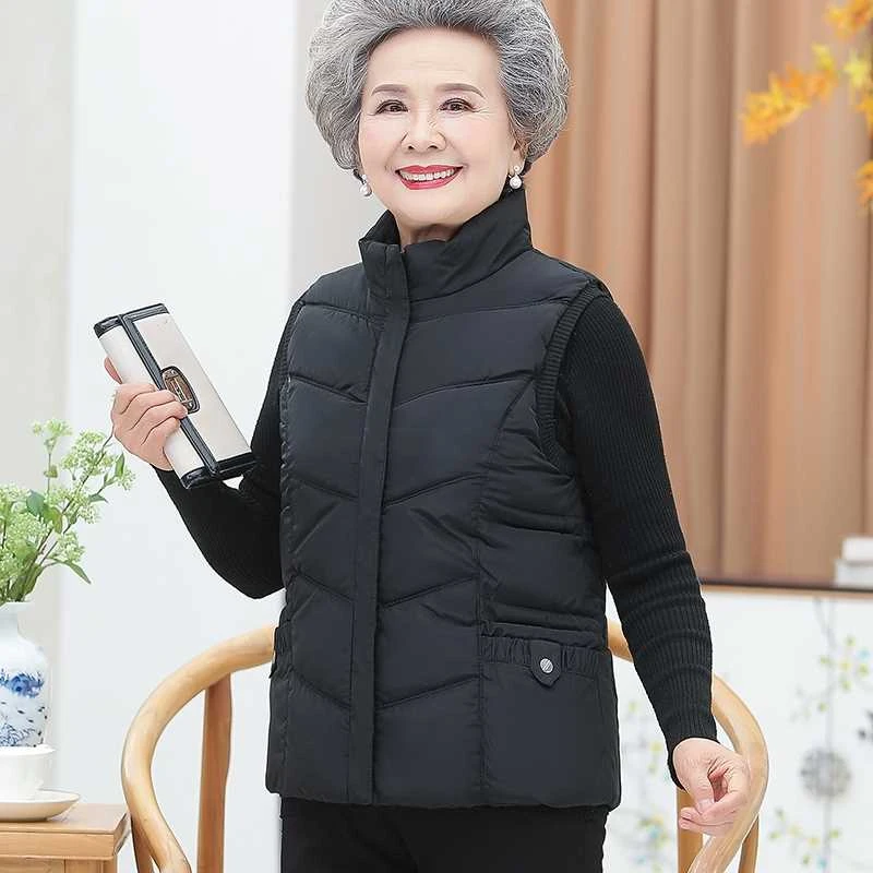 妈妈冬装马甲棉衣中老年人女装奶奶加厚保暖老人婆婆衣服太太服饰
