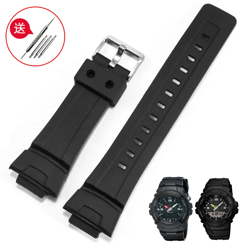 适配卡西欧硅胶树脂手表带G100/G101/200GW-2310r/G2300/G2110男
