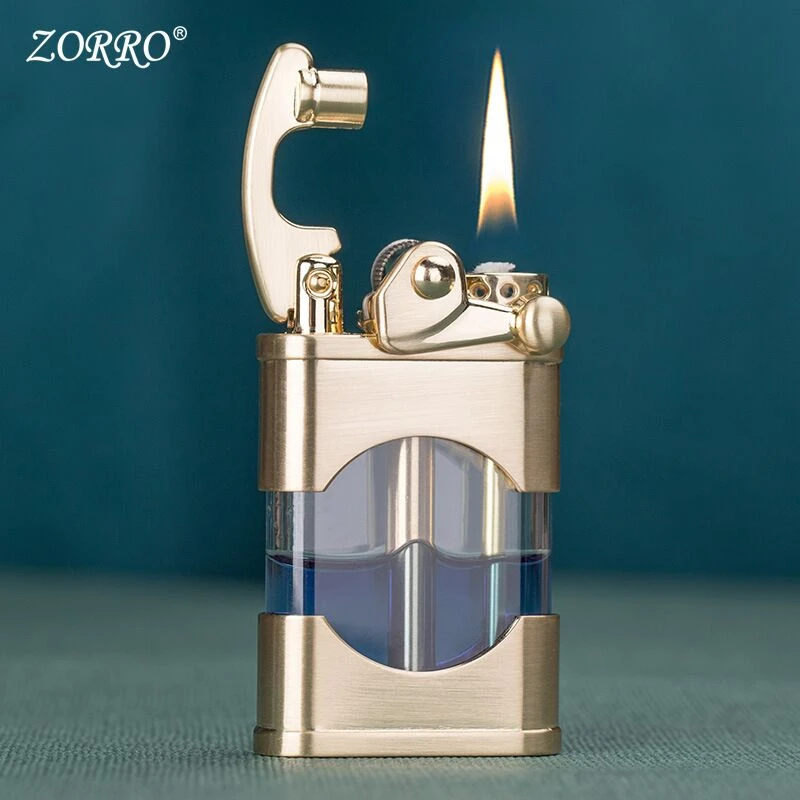 ZORRO新款煤油打火机复古老式摇臂解压火机创意男士送礼男友父亲