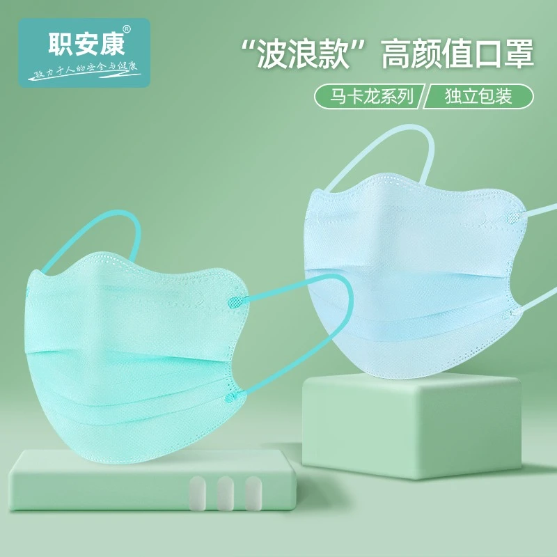 2023夏季新款波浪形口罩女显脸小蝶形款护眼角马卡龙色高颜值时尚