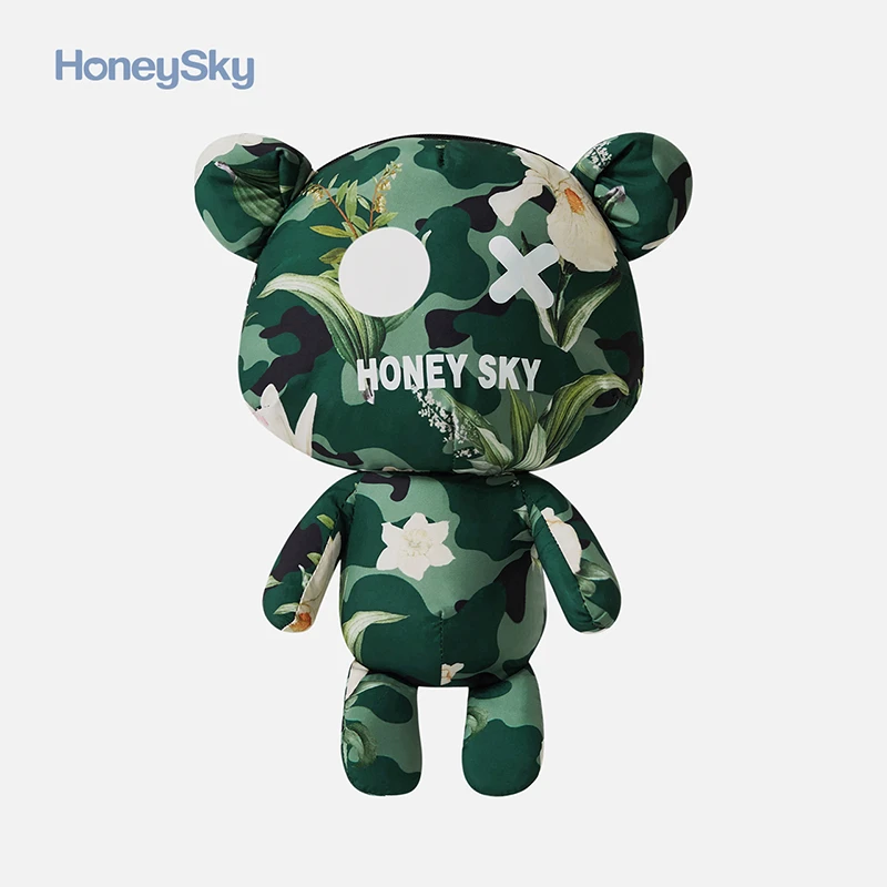 hoenysky 婴儿卡通背包1-3岁男女宝宝可爱兔子公仔儿童迷彩幼儿园