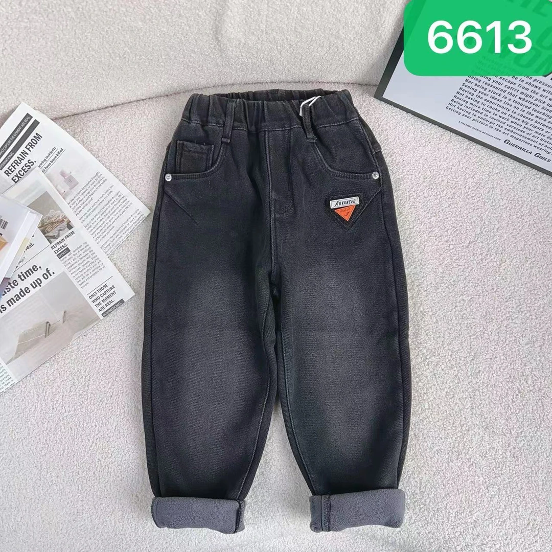 【辣妈秋冬款福利】男童韩版冬季休闲中大童百搭-6613黑