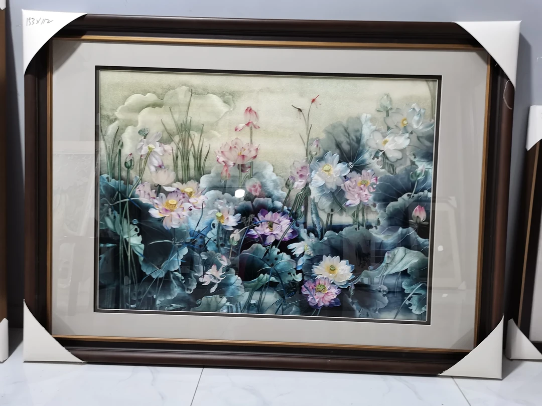 纯手工制作苏绣装饰挂画