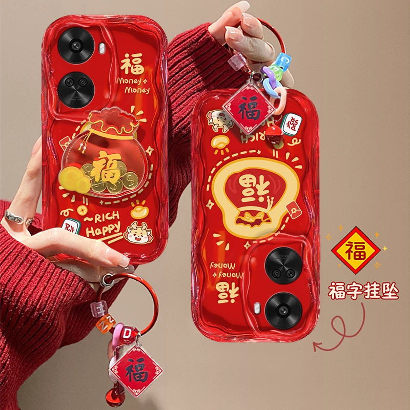 喜庆福袋华为nova11se手机壳小众新年硅胶创意防摔简约女款软壳女