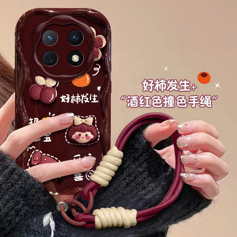 好柿发生女孩华为畅享60x手机壳STG-AL00公仔软壳带挂绳防摔硅胶