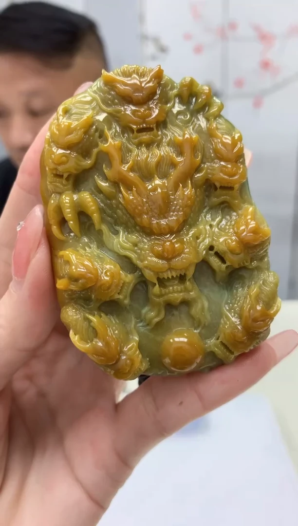 【闪购商品】定制翡翠未镶嵌4969ry-毛货挂件59