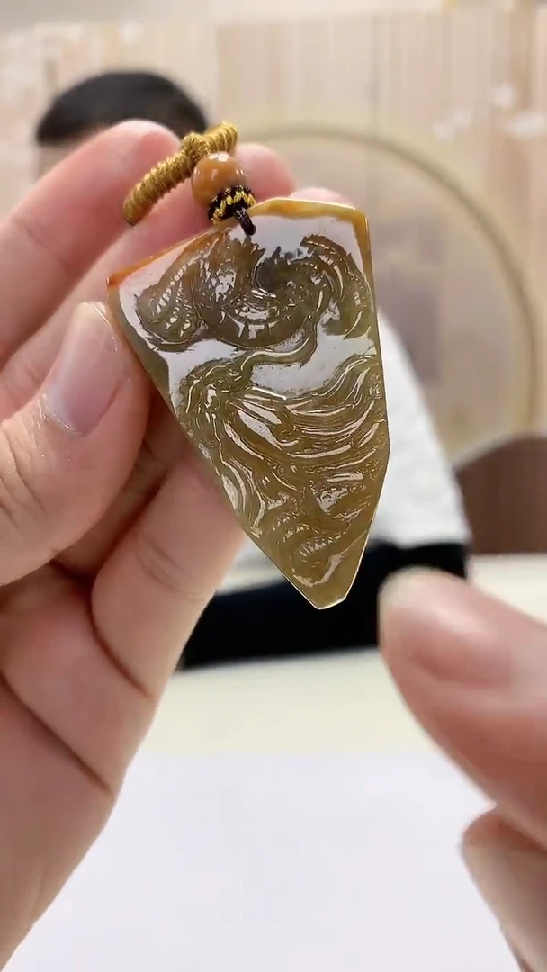 【闪购商品】定制翡翠未镶嵌4898bb-毛货龙125