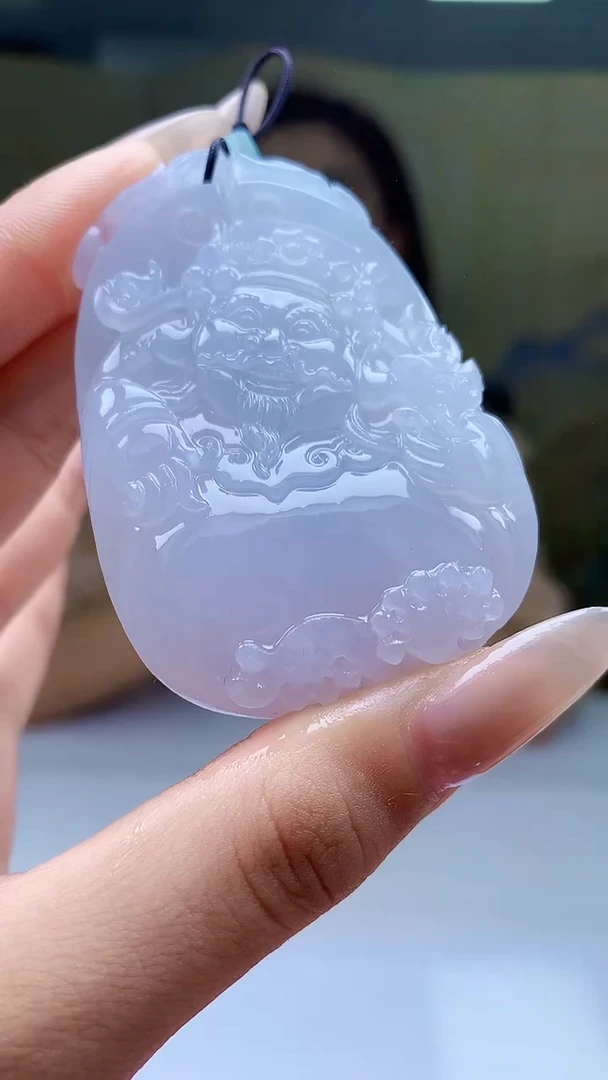 【闪购商品】定制翡翠未镶嵌4829xd-毛货挂件财神104