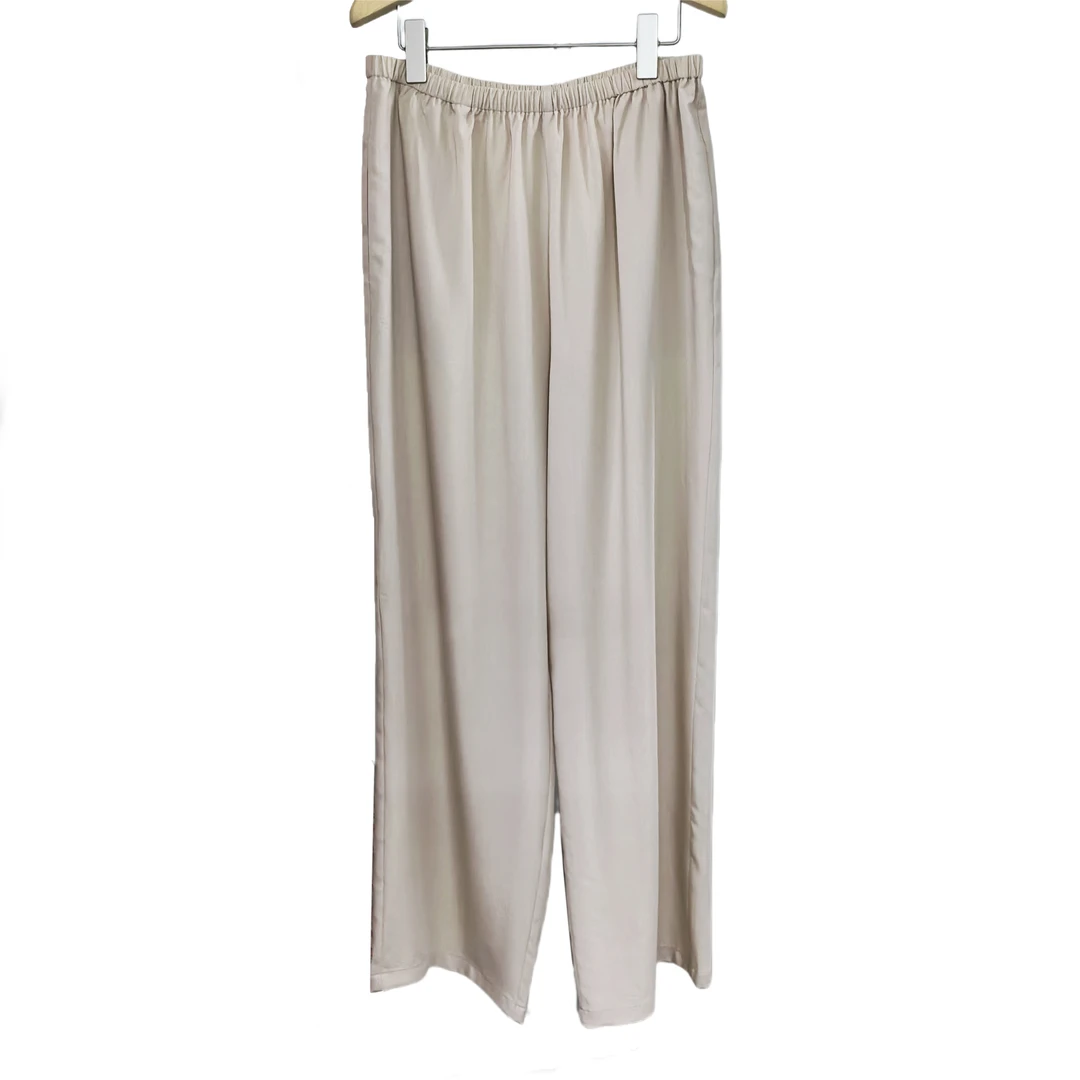 SENSE神思 2024年夏季新款 玫瑰纤维纯色休闲松紧直筒裤