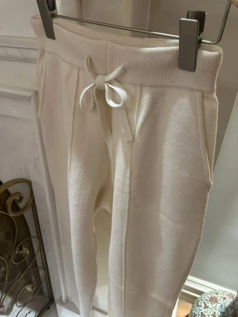 SENSE 24年 白色纯毛休闲裤