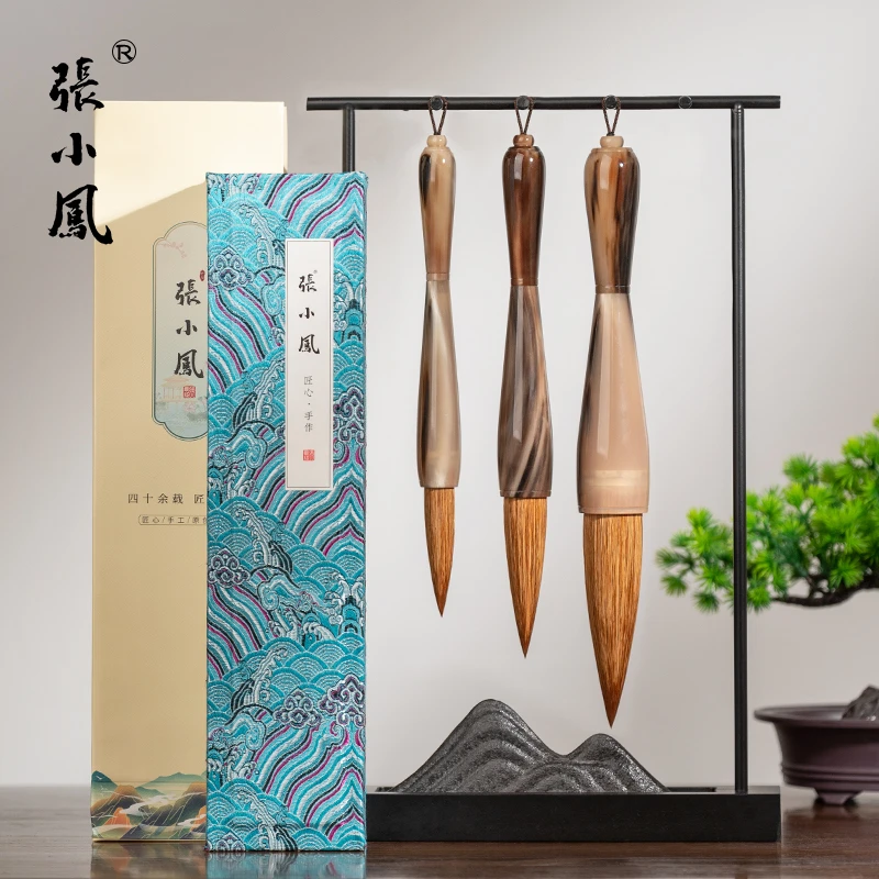 张小凤月泫清斗笔抓笔兼毫写对联专用毛笔高质量专业级国画书法