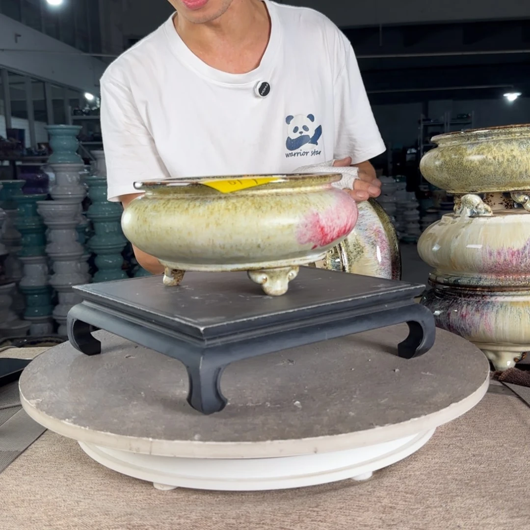 红陶20CM（含）-50CM（不含）一风堂石湾盆陶瓷017