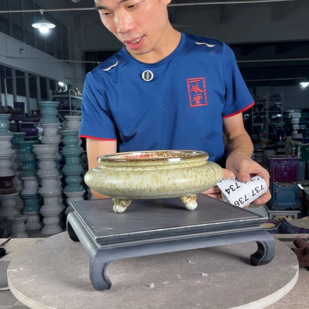 红陶20CM（含）-50CM（不含）一风堂石湾盆731